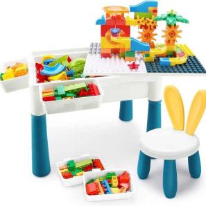Multipurpose Kids Building Block Table and Chair for Fun Educational Creative Toys 