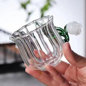 Creative Lily of the Valley Glass Cup Heat Resistant Glass Cup