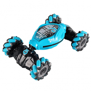 2.4G 4WD Double-Sided 360 Rotation Hand Gesture Sensing Dual Remote Control Twist Stunt Car Toy with Light 