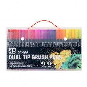 12/24/36/60/48/72/100/120 /132colors Non Toxic Dual Tip Watercolor Brush Pen Set