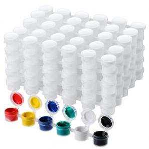 2ml 3ml 5ml 10ml 15ml Acrylic Mini Paint Pots Strip Storage with Lid for Classrooms School Art and Crafts Paint 