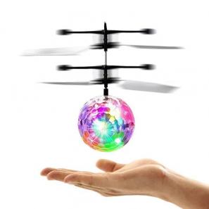 Sensory LED Flying Ball Toys for Kids Boys Girls Rechargeable Ball Drones Infrared Induction Helicopter
