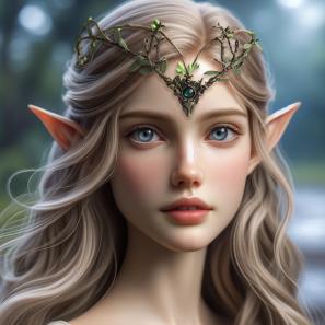 Handmade rattan leaves antlers headdress elven fore head fairy crown with branches