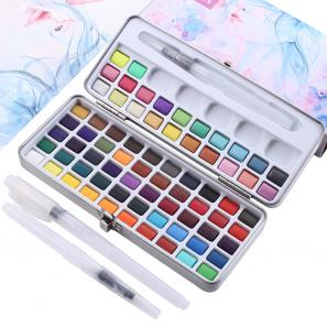 50/72/90/100/120 Watercolor Paint Set with Portable Carrying Case and accessories for Artists  Amateur Hobbyists Painting Lovers