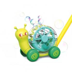 Snail Bubble Mower Toys Includes Bubble Solution with LED Light 