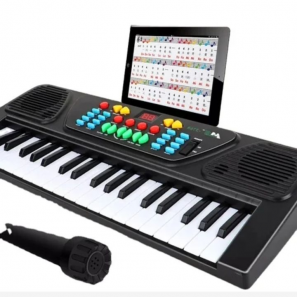Children's 37 Key Electric Musical Learning Instrument Toys with USB Power Charging 