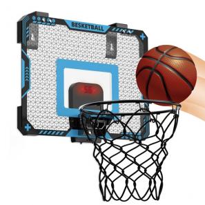 Foldable Scoring Dunks Electronic LED Scoreboard Basketball Hoop Moveable Exercise Training Sport Gym
