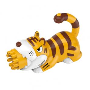 Newly Upgraded 10 Holes Dolphin Tiger Dinosaur Unicorn Cartoon Animal Electric Summer Outdoor Bubble Machine Toys 