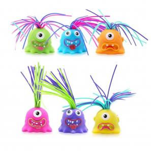 Fun Hair Pulling Fidget Screaming Monster Toys, Anti Anxiety Toys and Venting Novelty Toys, Different Screams Made by Hair Pulling