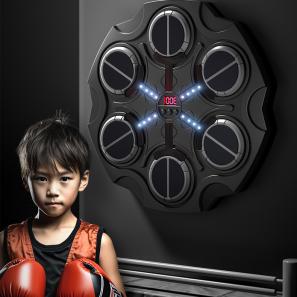 Electronic Boxing Wall Mounted Target - Music-Enhanced Punch Training Equipment for Home Use, Adults & Children