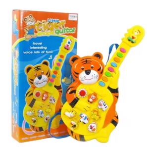 Kids musical instruments toddler toys cute tiger guitar with Music & Lights