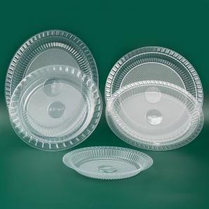 Disposable 8/9/10/12Inch PP Food Safe Plastic Fast Food Round Oval Plates for Dining Parties Etc. Disposable thickened injection molding plate