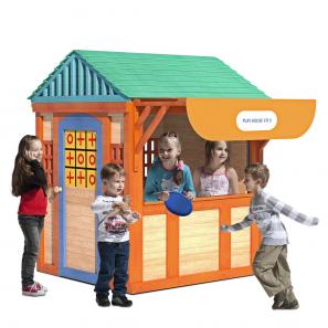 Kid's Wooden Playground Children Cubby House Wooden Playhouse