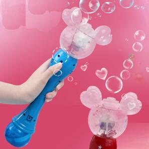 Mickey Mouse Automatic Bubble Wand with Lights & Music | Kids Indoor/Outdoor Toy for Parties, Easter, Birthdays | Perfect Gift & Basket Stuffer