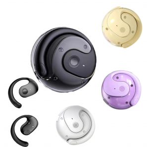 Coconut Ball True Wireless Over-Ear Headsets LED Battery Indicator Noise Reduction 5.3 Earphones Long Battery Life Earbuds with AI Translation Function 