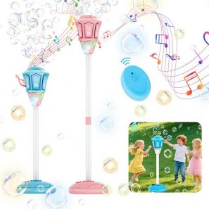 Adjustable Garden Bubble Machine with Light & Music 